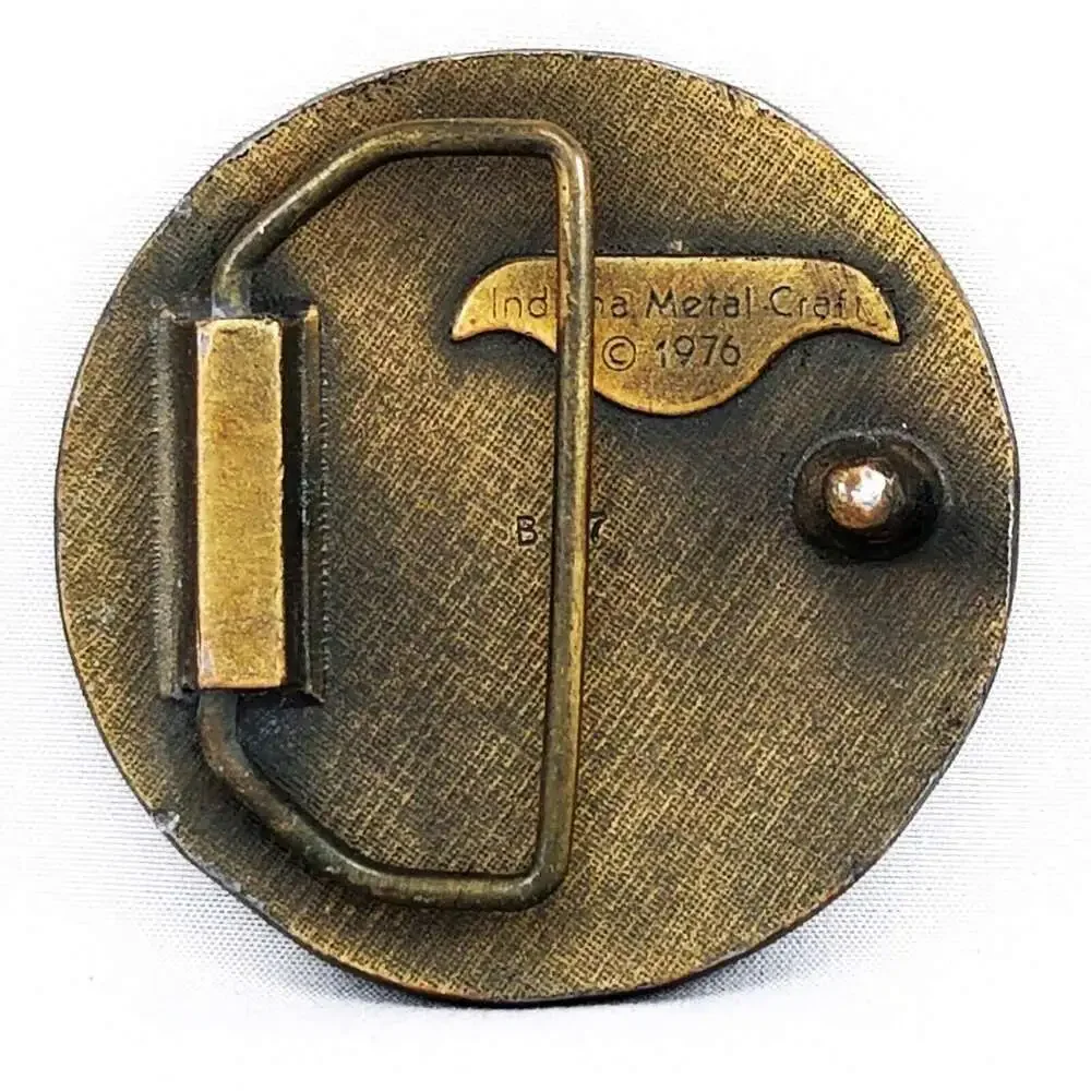 Vintage‎ 1976 Ducks in Flight Belt Buckle, Wildlife Nature Bird Hunting Scene